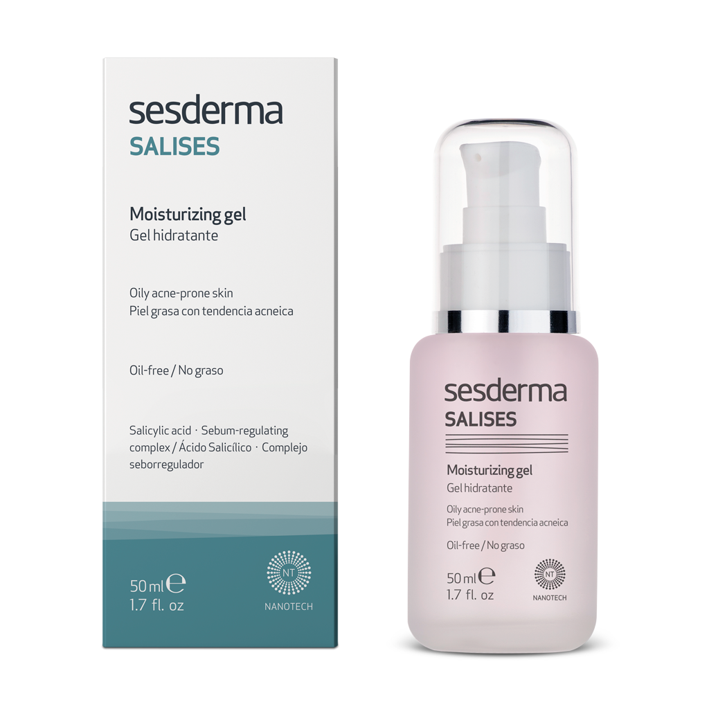 SESDERMA SALISES DRĖKINAMASIS GELIS Į AKNĘ LINKUSIAI ODAI, 50 ml