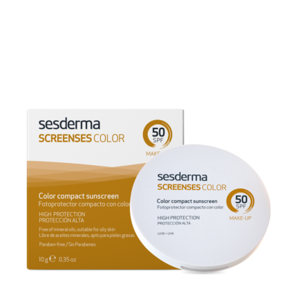 SESDERMA SCREENSES SPF50 KOMPAKTINĖ PUDRA (ŠVIESI)