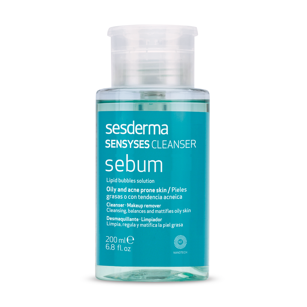 SESDERMA SENSYSES SEBUM LIPOSOMINIS VALIKLIS MIŠRIAI IR RIEBIAI ODAI, 200 ml