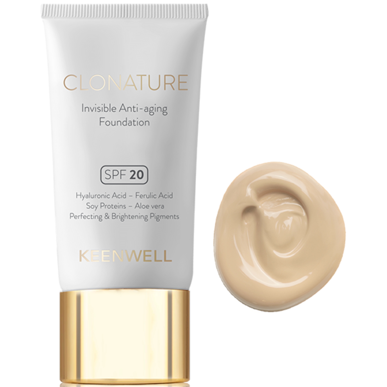 KEENWELL CLONATURE MAKIAŽO PAGRINDAS SPF20, 30 ml (Nr.1)