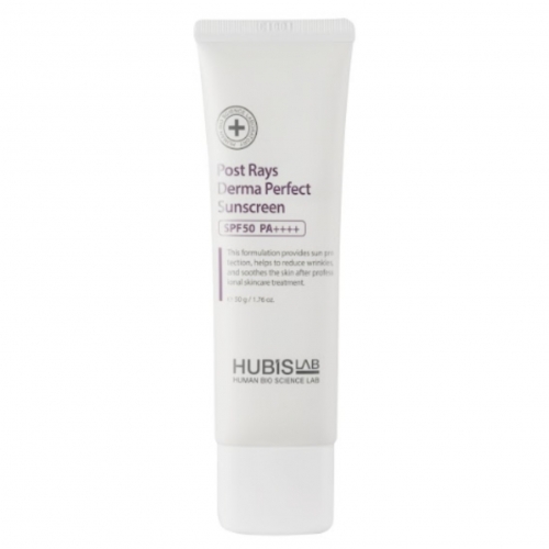 HUBISLAB POST RAYS DERMA PERFECT VEIDO KREMAS NUO SAULĖS SPF 50, 50 G