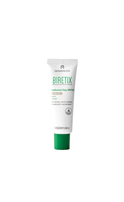 BIRETIX HYDRAMAT DAY SPF 30 FLUIDAS SU SPALVA, 50 ML